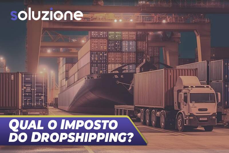 Tributação para dropshipping - mercadoria de dropshipping em containers no porto