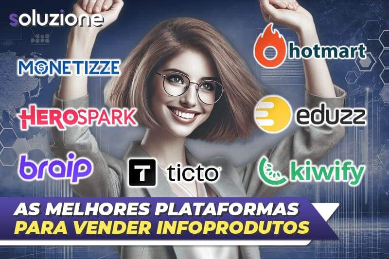 Plataformas Para Vender Infoprodutos - Imagem de infoprodutora feliz por escolher as melhores plataformas de vendas de produtos digitais