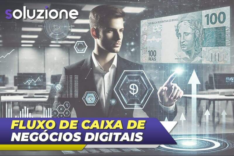 Fluxo de caixa de negócios digitais- Imagem de contador no controle das finanças do seu cliente