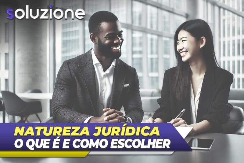 Natureza Jurídica - Imagem de empresaria e contador falando sobre a natureza jurídica da empresa